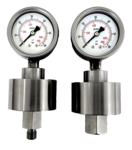 Manometer mit Edelstahl Membrandruckmittler bis 600 Bar