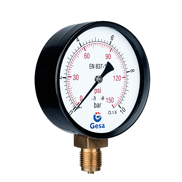 Manómetros con caja de acero GESA